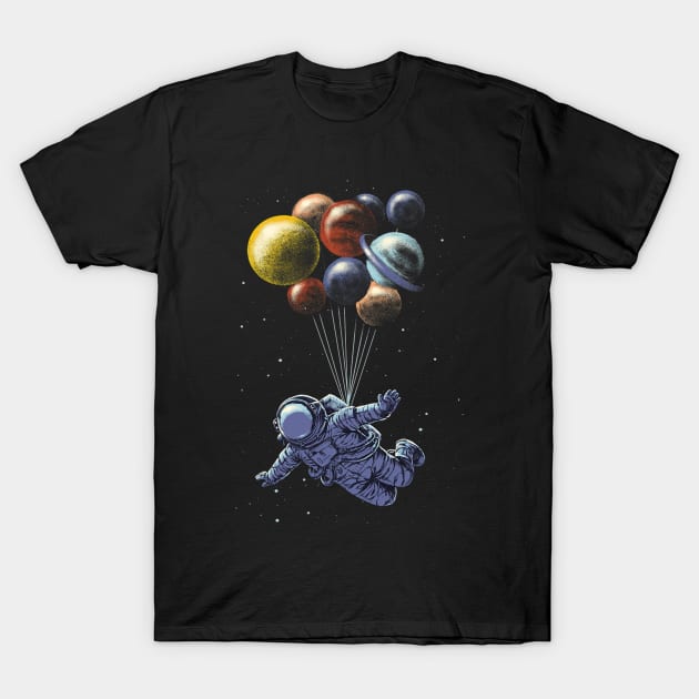 Astronaut Space Travel T-Shirt by ThomaneJohnson